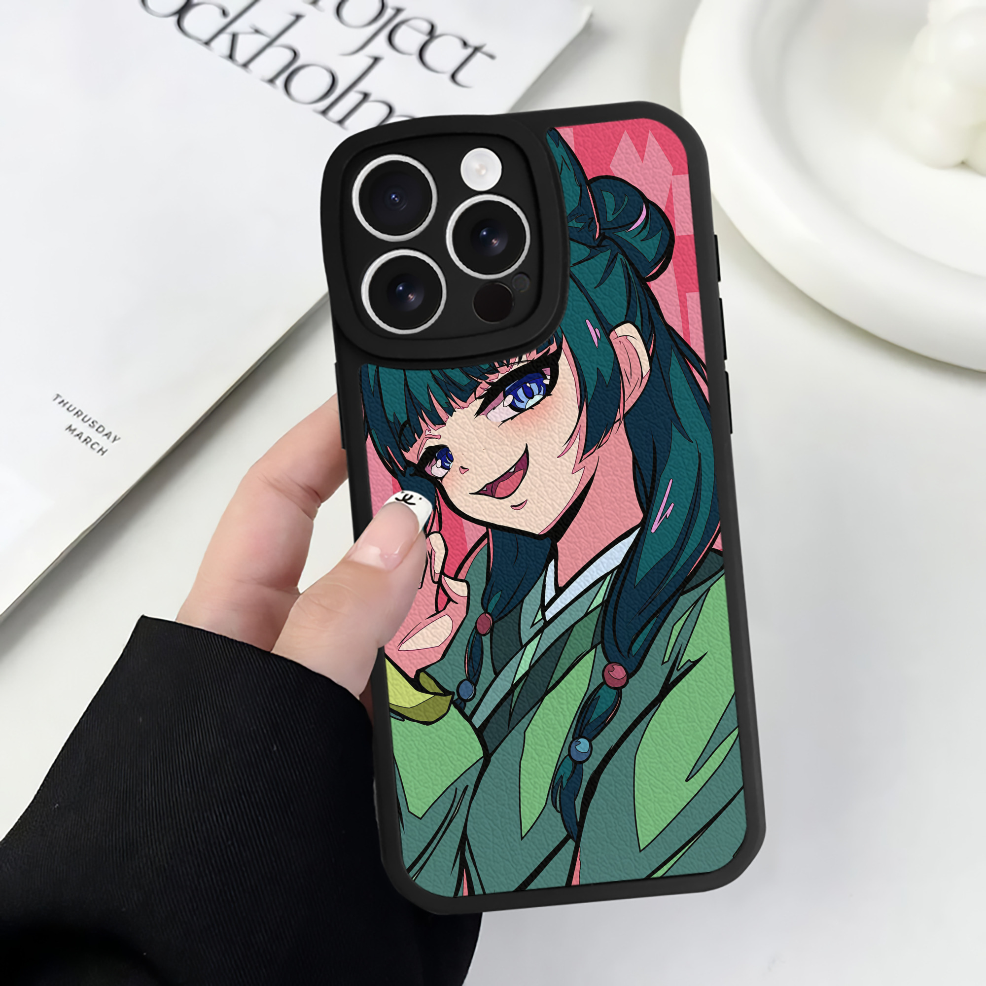薬屋のひとりごと The Apothecary Diaries 【iPhone 16シリーズ対応】シリコンスマホケース（レザー調） 材質：シリコン